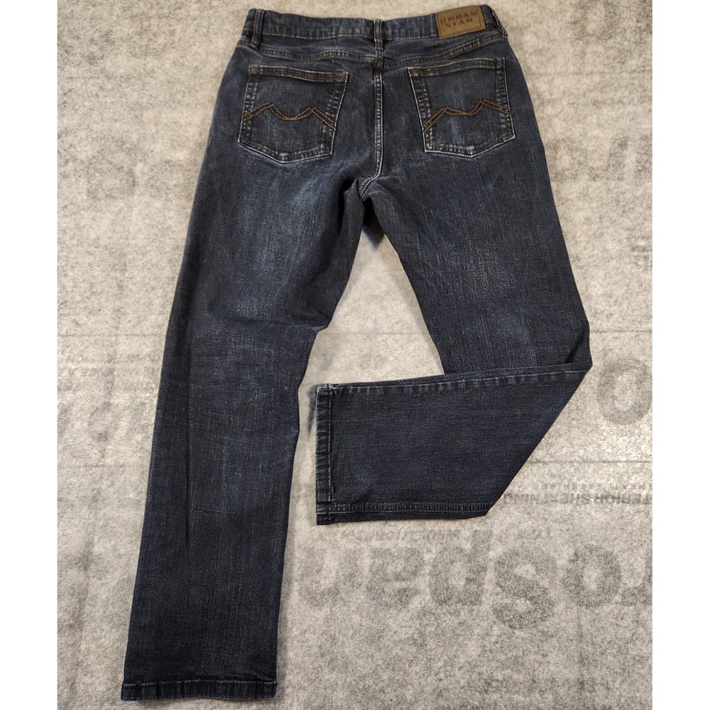 urban star Jeans men's  32x29 Blue Regular Straight leg Dark Denim Stretch